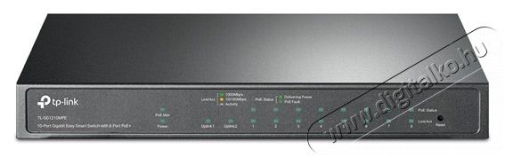 TP-LINK TL-SG1210MPE 9xGbE PoE+ LAN 1xGbE Combo RJ45/SFP port Easy Smart (123W) PoE+ switch Iroda és számítástechnika - Hálózat - Switch - 457540