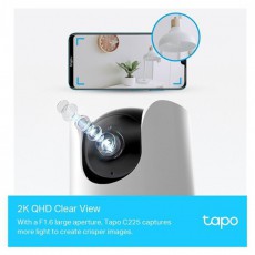 TP-LINK TAPO C225 BIZTONSÁGI KAMERA Háztartás / Otthon / Kültér - Biztonságtechnika - Biztonsági kamera - 474317