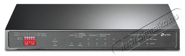 TP-LINK TL-SG1210MP SWITCH Iroda és számítástechnika - Hálózat - Switch - 474910
