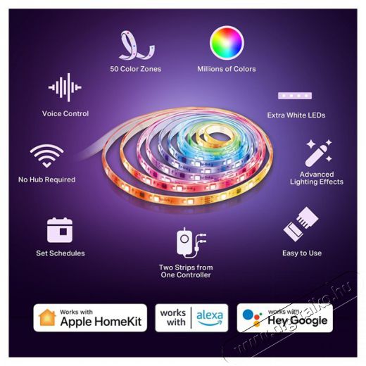 TP-LINK Tapo L930-10 Multicolor Smart Wi-Fi-s 10 méteres LED szalag Háztartás / Otthon / Kültér - Világítás / elektromosság - Led szalag / fényfüzér - 477585