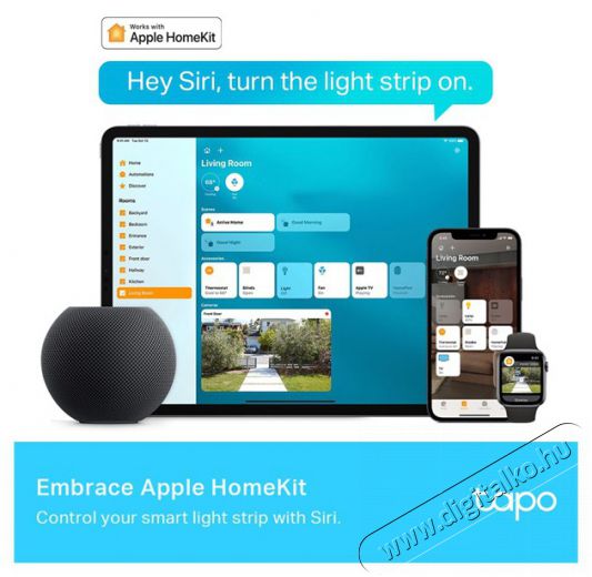 TP-LINK Tapo L930-10 Multicolor Smart Wi-Fi-s 10 méteres LED szalag Háztartás / Otthon / Kültér - Világítás / elektromosság - Led szalag / fényfüzér - 477585