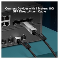 TP-LINK TL-SM5220-1M 1 méter 10G SFP+ Direct Attach Kábel Iroda és számítástechnika - Hálózat - Hálózati kiegészítő - 477568