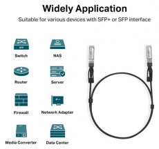 TP-LINK TL-SM5220-1M 1 méter 10G SFP+ Direct Attach Kábel Iroda és számítástechnika - Hálózat - Hálózati kiegészítő - 477568