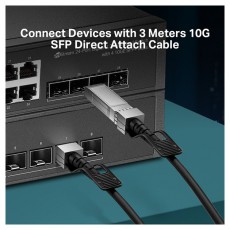 TP-LINK TL-SM5220-3M 3 méter 10G SFP+ Direct Attach Kábel Iroda és számítástechnika - Hálózat - Hálózati kiegészítő - 478122