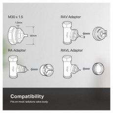 TP-LINK KE100 KIT Kasa okos Wi-Fi Termosztát Radiátorszelep Háztartás / Otthon / Kültér - Okos otthon - Termosztát - 481106