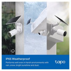 TP-LINK Tapo C410 KIT 2K 3MP IP65 kültéri Napelemes biztonsági Wi-Fi kamera szett Háztartás / Otthon / Kültér - Biztonságtechnika - Biztonsági kamera - 506886