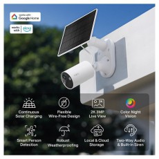TP-LINK Tapo C410 KIT 2K 3MP IP65 kültéri Napelemes biztonsági Wi-Fi kamera szett Háztartás / Otthon / Kültér - Biztonságtechnika - Biztonsági kamera - 506886