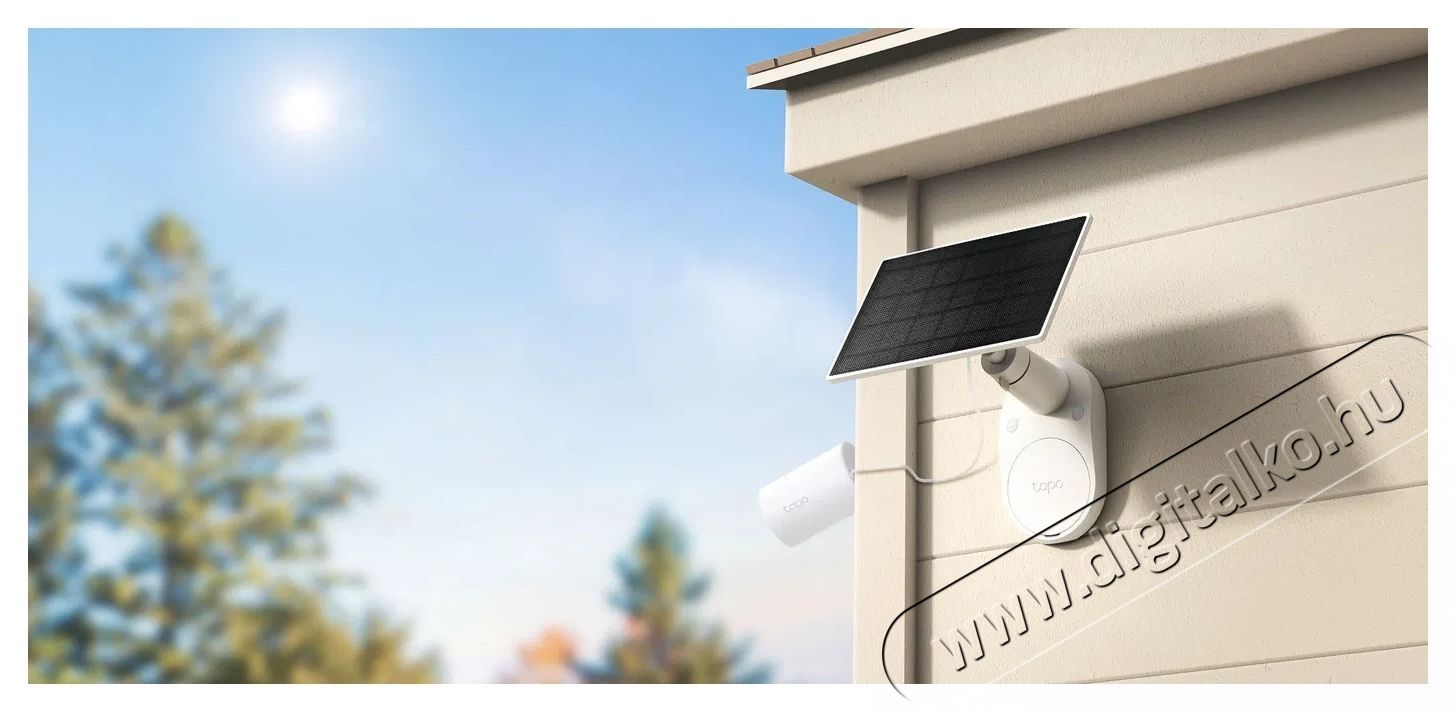 TP-LINK Tapo A201 napelem panel, 2.5W, IP65, 3.8m k&aacute;bel H&aacute;ztart&aacute;s / Otthon / K&uuml;lt&eacute;r - Okos otthon - Kieg&eacute;sz&iacute;tő - 531315