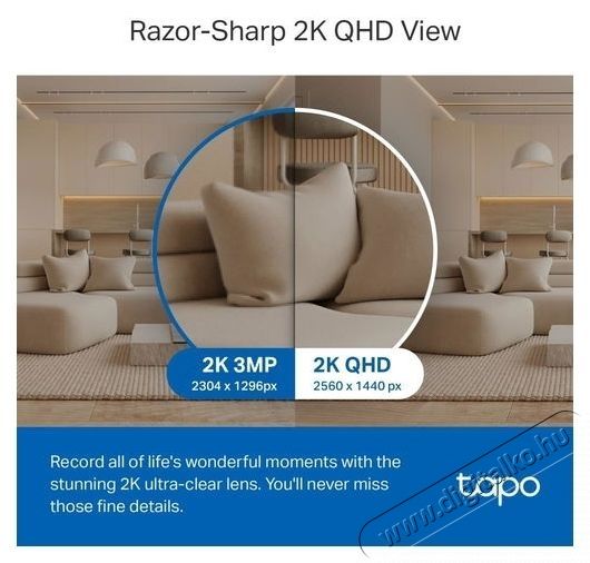TP-LINK Tapo C220 belt&eacute;ri WiFi kamera F&eacute;nyk&eacute;pezőg&eacute;p / kamera - Megfigyelő / IP kamera - 531317
