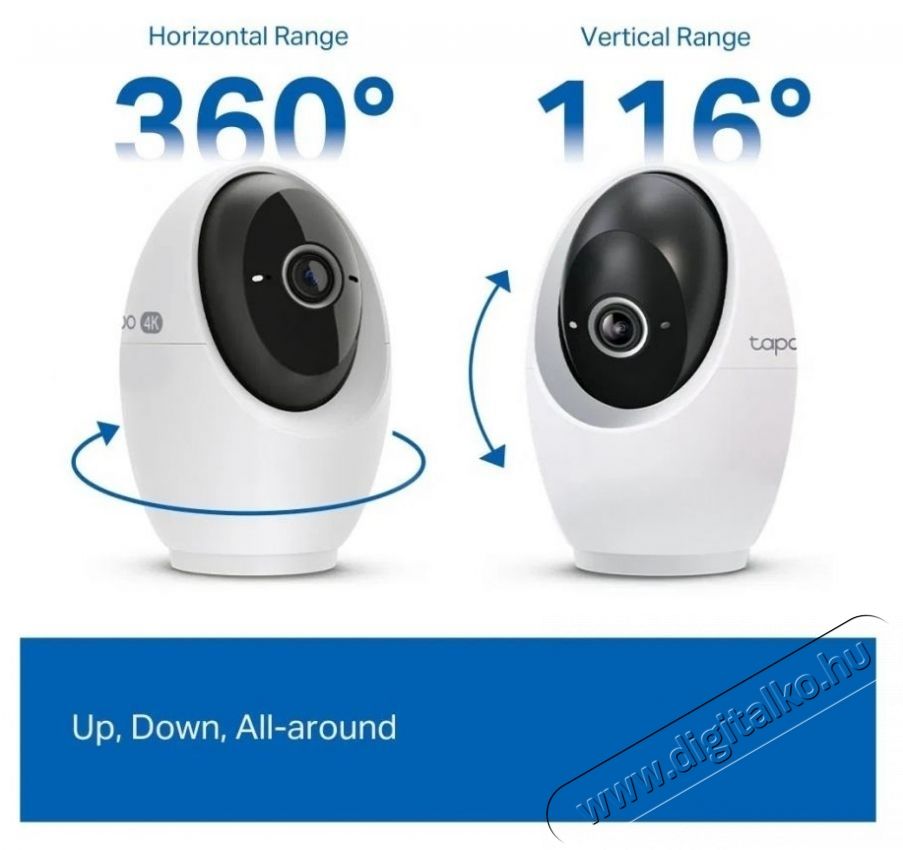 TP-LINK Tapo C260, 4K Pan/Tilt AI kamera F&eacute;nyk&eacute;pezőg&eacute;p / kamera - Megfigyelő / IP kamera - 531310