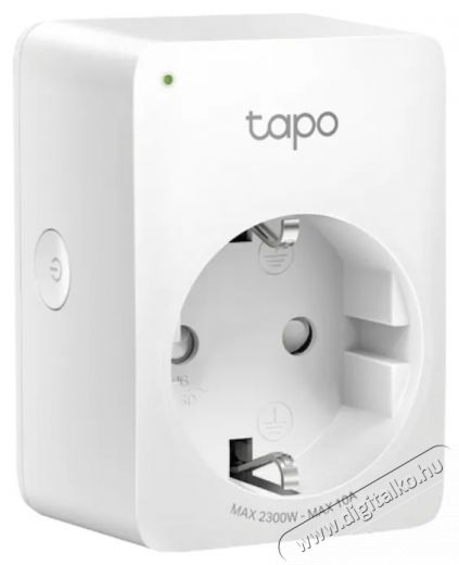 TP-LINK Mini Tapo P100 Smart csatlakoz&oacute;, Wi-Fi, hangvez&eacute;rl&eacute;s, 2300W, 10A, Android/iOS kompatibilis, 220-240V, feh&eacute;r H&aacute;ztart&aacute;s / Otthon / K&uuml;lt&eacute;r - Okos otthon - Okos konnektor - 531354