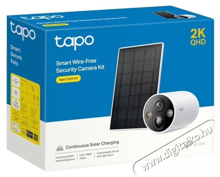TP-LINK Tapo C425 KIT T&eacute;rfigyelő kamera k&eacute;szlet F&eacute;nyk&eacute;pezőg&eacute;p / kamera - Megfigyelő / IP kamera - 531402