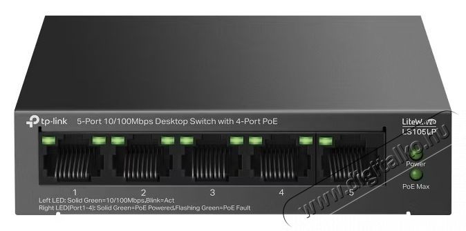 TP-LINK LS105LP Switch otthoni haszn&aacute;latra Iroda &eacute;s sz&aacute;m&iacute;t&aacute;stechnika - H&aacute;l&oacute;zat - Switch - 532741
