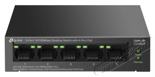 TP-LINK LS105LP Switch otthoni haszn&aacute;latra Iroda &eacute;s sz&aacute;m&iacute;t&aacute;stechnika - H&aacute;l&oacute;zat - Switch - 532741