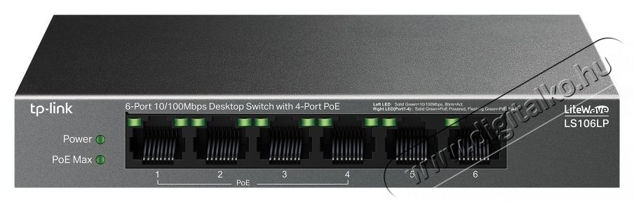 TP-LINK LS106LP Switch Iroda &eacute;s sz&aacute;m&iacute;t&aacute;stechnika - H&aacute;l&oacute;zat - Switch - 532775