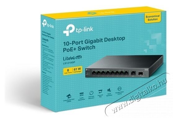 TP-LINK LS1210GP Switch Iroda &eacute;s sz&aacute;m&iacute;t&aacute;stechnika - H&aacute;l&oacute;zat - Switch - 532776