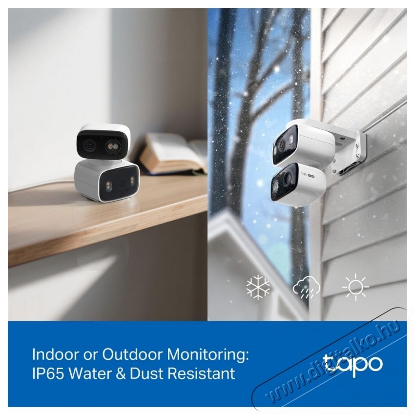 TP-LINK Tapo C246D IP kamera H&aacute;ztart&aacute;s / Otthon / K&uuml;lt&eacute;r - Biztons&aacute;gtechnika - Biztons&aacute;gi kamera - 532773