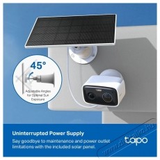 TP-LINK Tapo C400 KIT, Solar-Powered Security Camera Kit H&aacute;ztart&aacute;s / Otthon / K&uuml;lt&eacute;r - Biztons&aacute;gtechnika - Biztons&aacute;gi kamera - 532753