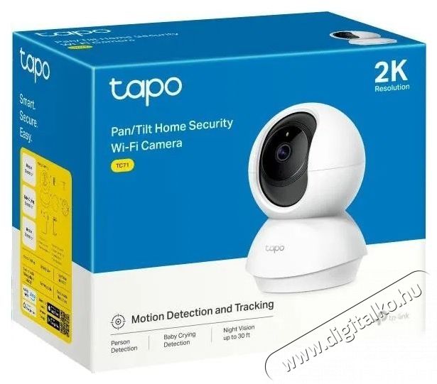 TP-LINK Tapo TC71 IP kamera F&eacute;nyk&eacute;pezőg&eacute;p / kamera - Megfigyelő / IP kamera - 532783