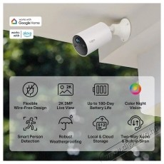 TP-LINK Tapo TC82 battery 2K outdoor kamera H&aacute;ztart&aacute;s / Otthon / K&uuml;lt&eacute;r - Biztons&aacute;gtechnika - Biztons&aacute;gi kamera - 532784
