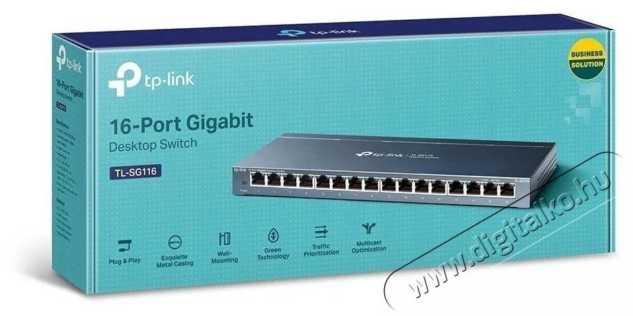 TP-LINK TL-SG116 Switch otthoni haszn&aacute;latra Iroda &eacute;s sz&aacute;m&iacute;t&aacute;stechnika - H&aacute;l&oacute;zat - Switch - 532754