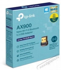 TP-LINK Archer TX10UB Nano, AX900 WiFi 6 Bluetooth Mem&oacute;ria k&aacute;rtya / Pendrive - Adapter - 532730
