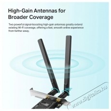 TP-LINK Archer TX20E, AX1800 Wi-Fi 6 Bluetooth PCIe adapter Mem&oacute;ria k&aacute;rtya / Pendrive - Adapter - 532731