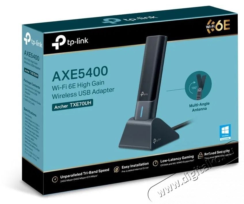 TP-LINK Archer TXE70UH WiFi USB adapter Mem&oacute;ria k&aacute;rtya / Pendrive - Adapter - 532802