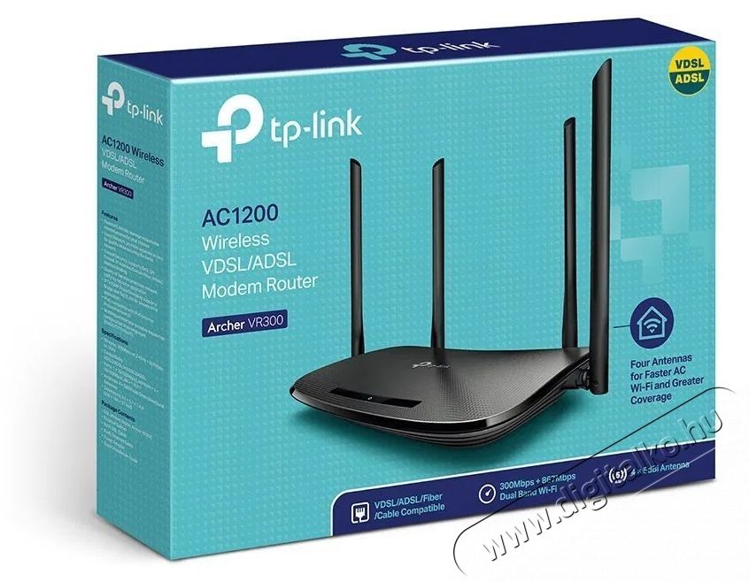TP-LINK Archer VR300 Modem Iroda &eacute;s sz&aacute;m&iacute;t&aacute;stechnika - H&aacute;l&oacute;zat - Modem - 532786