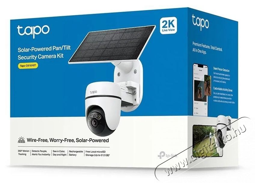 TP-LINK Tapo C610 KIT IP kamera F&eacute;nyk&eacute;pezőg&eacute;p / kamera - Megfigyelő / IP kamera - 532798
