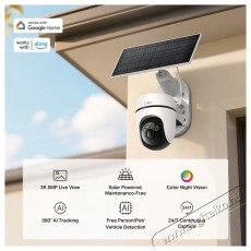 TP-LINK Tapo C630 KIT, 3K 5MP Solar Pan / Tilt Camera Kit H&aacute;ztart&aacute;s / Otthon / K&uuml;lt&eacute;r - Biztons&aacute;gtechnika - Biztons&aacute;gi kamera - 532729
