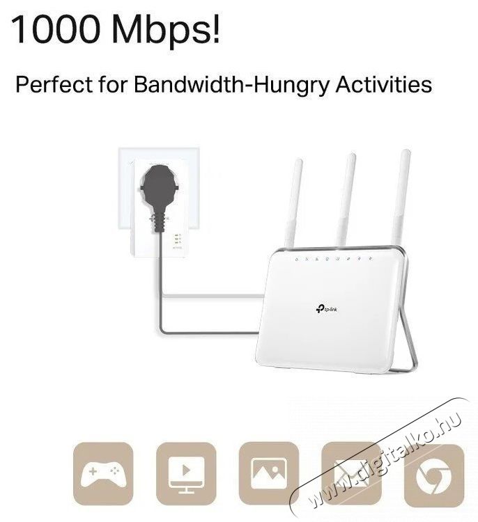 TP-LINK TL-PA7017P Powerline adapter Iroda &eacute;s sz&aacute;m&iacute;t&aacute;stechnika - H&aacute;l&oacute;zat - H&aacute;l&oacute;zati kieg&eacute;sz&iacute;tő - 532724