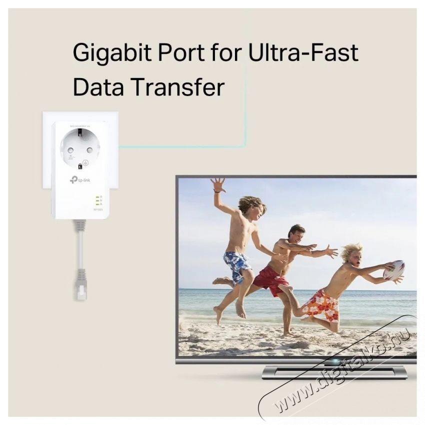 TP-LINK TL-PA7017PKIT Powerline adapter H&aacute;ztart&aacute;s / Otthon / K&uuml;lt&eacute;r - Vil&aacute;g&iacute;t&aacute;s / elektromoss&aacute;g - H&aacute;l&oacute;zati eloszt&oacute; / hosszabb&iacute;t&oacute; / adapter - 532793