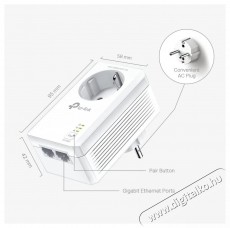 TP-LINK TL-PA7027PKIT Powerline adapter Mem&oacute;ria k&aacute;rtya / Pendrive - Adapter - 532800