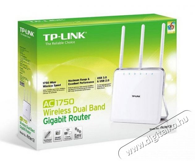 TP-LINK Archer C8 AC1750 Router Iroda és számítástechnika - Hálózat - Router - 313173