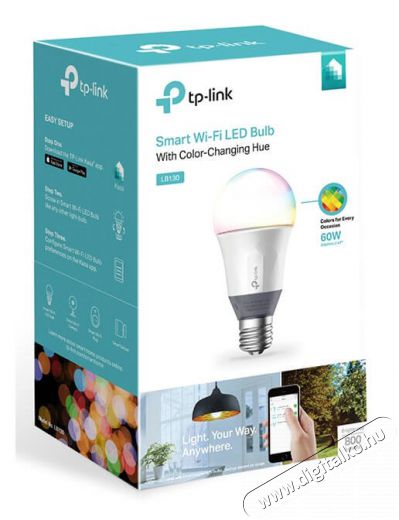 TP-LINK LB130 Intelligens Wi-Fi-s LED égő váltakozó színekkel Háztartás / Otthon / Kültér - Világítás / elektromosság - E27 foglalatú izzó - 334286