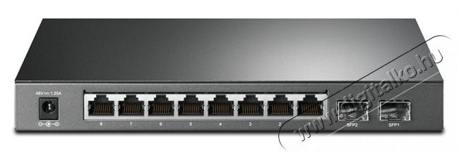TP-LINK T1500G-10PS 8port GbE LAN PoE (53W) 2x SFP menedzselhető Switch Iroda és számítástechnika - Hálózat - Switch - 334447