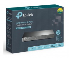 TP-LINK T1500G-8T 8port GbE LAN Smart menedzselhető asztali Switch Iroda és számítástechnika - Hálózat - Switch - 334448