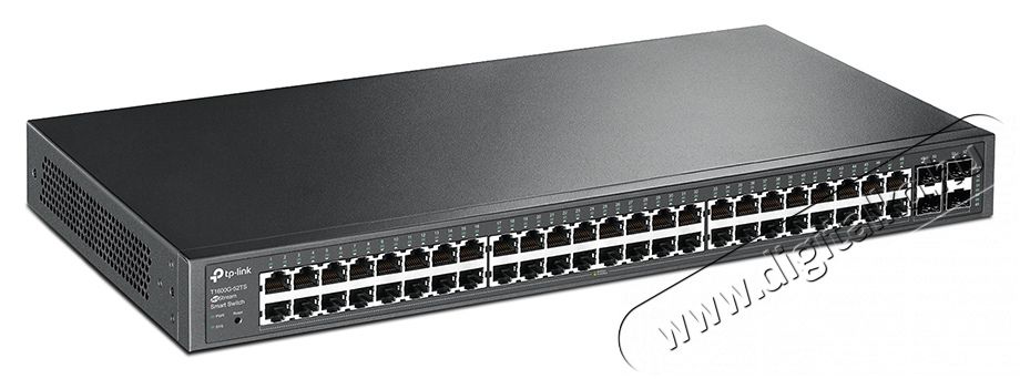 TP-LINK T1600G-52TS 48port GbE LAN 4 combo GbE RJ45/SFP menedzselhető Switch Iroda és számítástechnika - Hálózat - Switch - 313195