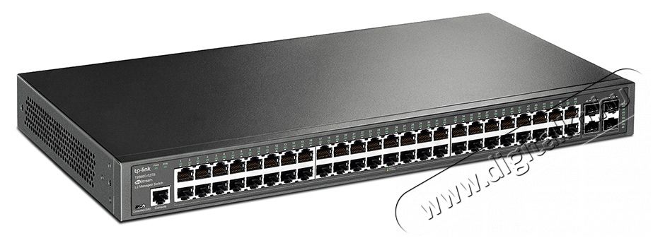 TP-LINK T2600G-52TS 48port GbE LAN 4 combo GbE RJ45/SFP menedzselhető Switch Iroda és számítástechnika - Hálózat - Switch - 313197
