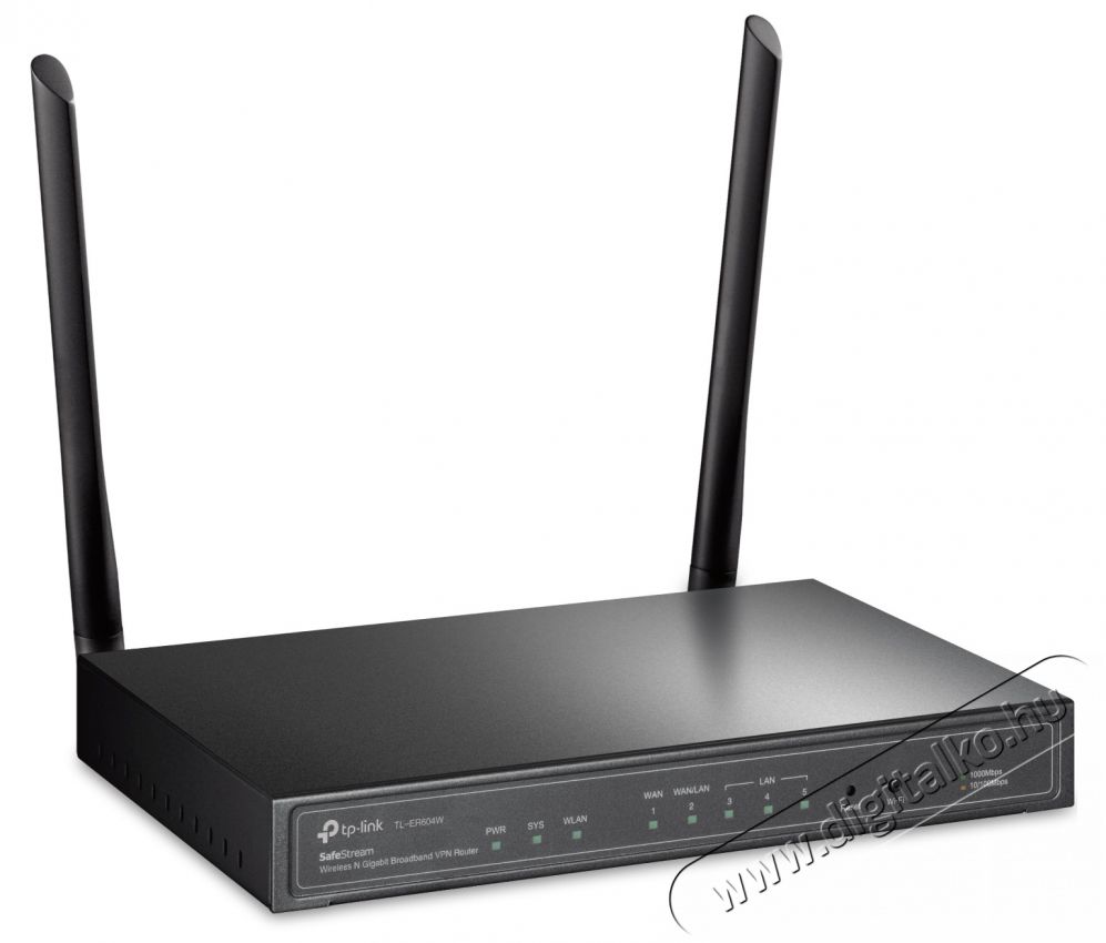 TP-LINK TL-ER604W SafeStream Vezeték nélküli 300Mbps Gigabit VPN Router Iroda és számítástechnika - Hálózat - Router - 313219