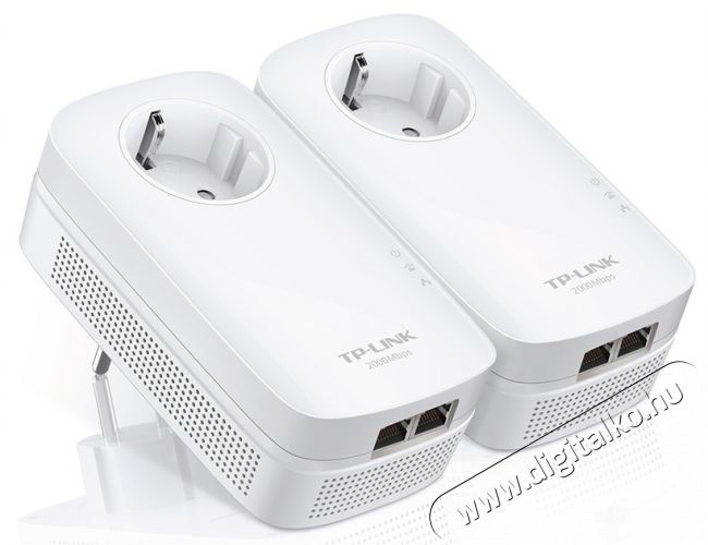 TP-LINK TL-PA9020P KIT AV2000 2 portos gigabites konnektor aljzattal ellátott áramköri jeltovábbító készlet Iroda és számítástechnika - Hálózat - Lefedettségnövelő / jeltovábbító - 319115