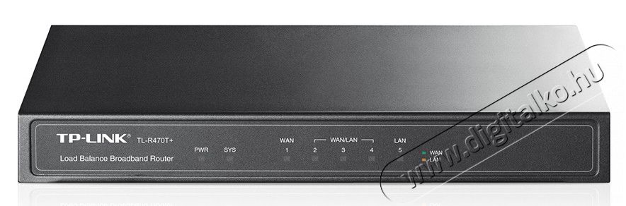 TP-LINK TL-R470T+ Vezetékes (4 10/100Mbps WAN, 1 LAN) Router Iroda és számítástechnika - Hálózat - Router - 313222