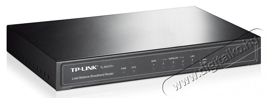 TP-LINK TL-R470T+ Vezetékes (4 10/100Mbps WAN, 1 LAN) Router Iroda és számítástechnika - Hálózat - Router - 313222