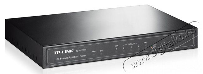 TP-LINK TL-R470T+ Vezetékes (4 10/100Mbps WAN, 1 LAN) Router Iroda és számítástechnika - Hálózat - Router - 313222