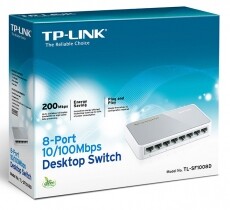 TP-LINK TL-SF1008D 8port 10/100 asztali Switch Iroda és számítástechnika - Hálózat - Switch - 313226