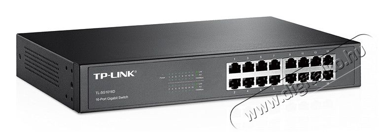 TP-LINK TL-SG1016D 16port 10/100/1000Mbps LAN nem menedzselhető asztali Switch Iroda és számítástechnika - Hálózat - Switch - 313239