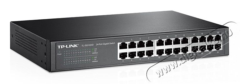 TP-LINK TL-SG1024D 24port 10/100/1000Mbps LAN nem menedzselhető asztali Switch Iroda és számítástechnika - Hálózat - Switch - 313242