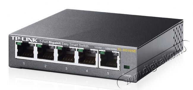 TP-LINK TL-SG105E 5port 10/100/1000Mbps LAN menedzselhető asztali Switch Iroda és számítástechnika - Hálózat - Switch - 313246