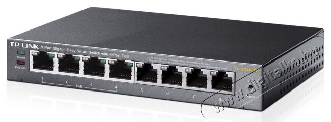 TP-LINK TL-SG108PE 8port GbE LAN 4x PoE menedzselhető asztali Switch Iroda és számítástechnika - Hálózat - Switch - 313249